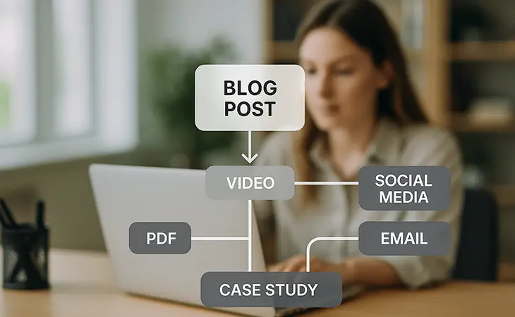 Content Repurposing: Turning One Blog Post into Ten Assets - Rocket Web Designer