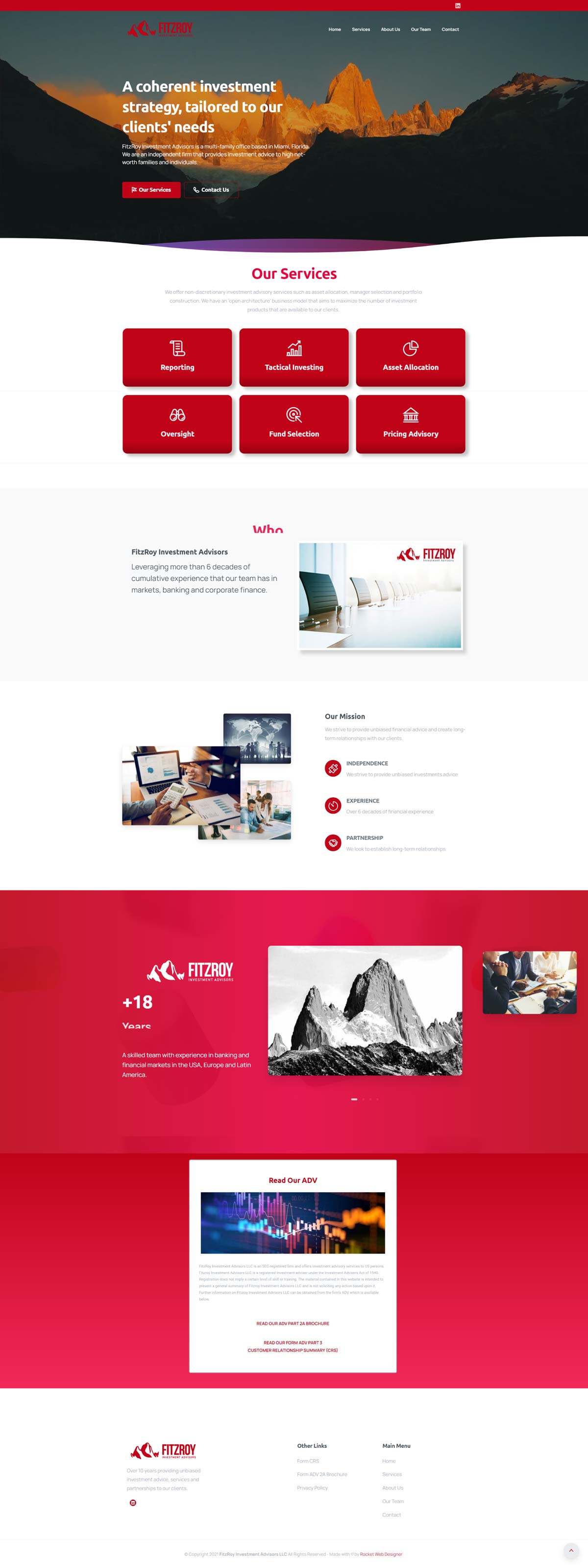 Client website built by Rocket Web Designer